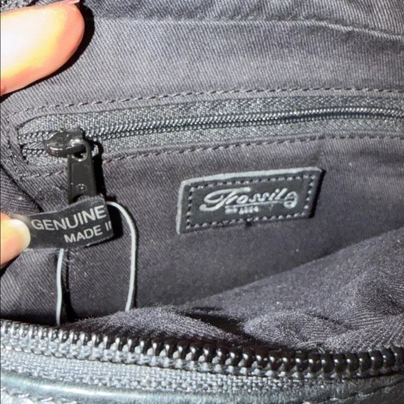 Fossil Black Satchel/Crossbody Bag ๐๐๐๐๐บ - Picture 11 of 13